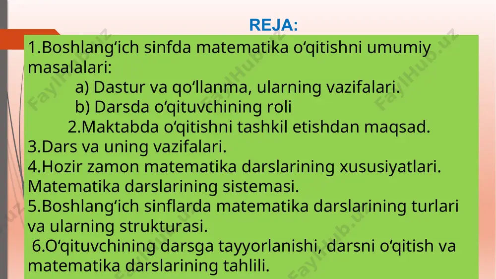boshlang‘ich sinflarda matematika o‘qitishni tashkil qilish shakllari - Page 3