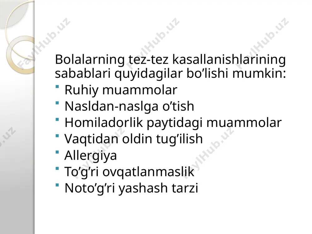 tez-tez kasallanuvchi bolalar - Page 4