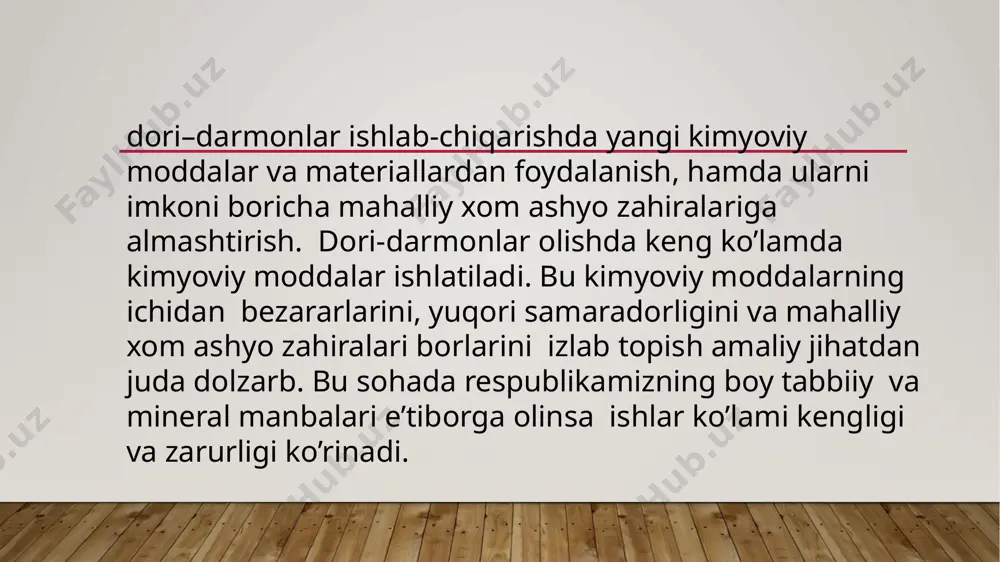 kimyo faning hozirgi zamon muammolarini hal etishdagi o‘rni - Page 5