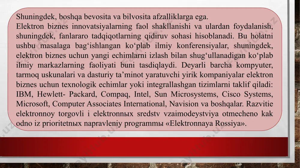 raqamli iqtisodiyotda elektron biznes asoslari - Page 5