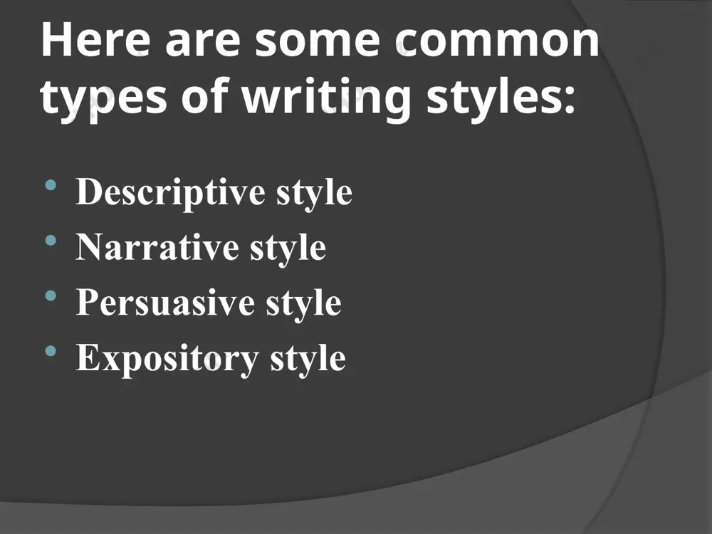 writing style and technique of an author in literature - Page 4
