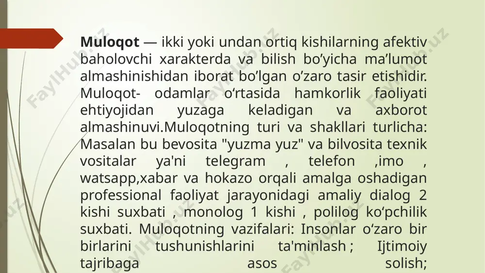 shunish malakasiga ega bo‘lish uchun tilni bilish va undan foydalana olish zarur. til va nutqning psixologik rivojlanish yo’lida tutgan o’rni beqiyosdir. nutqning paydo bo’lishi bilan birga insonning psixologik va ruhiy doirasi ham rivojlana boshlaydi. masalan, qabul qilish , xotira, tafakkur, tasavvur, e’tibor kabilar faqatgina til tufayli rivojlana boradi. nutq – inson psixologiyasining eng muhim vazifalaridan biri bo’lib, boshqa psixologik jarayonlarni boshqarib, bir biriga boq’lab turadi. inson onggidagi tafakkur va tasavvur qilish jarayonlari nutq faoliyati bilan chambarchas bog’liq bo’lib, inson fikrlash faoliyati – nutqiy tafakkurni paydo qiladi. nutqning rivojlanishi boshqa psixologik jarayonlarning rivojlanishiga turtki bo’ladi. til – bu odamlar uchun ma’lum ma’no va ahamiyat kasb etuvchi tovush birikmalarini etkazuvchi shartli ramzlar tizimi. til – bu murakkab hosila. istalgan til, avvalo, tilning leksik tarkibi deb ataluvchi ma’nodor so‘zlarning ma’lum tizimiga egadir. bundan tashqari, til so‘z va so‘z birikmalari turli shakllarining ma’lum tizimidan iborat bo‘lgan til grammatikasiga, shuningdek, aniq bir tilga xos bo‘lgan …
