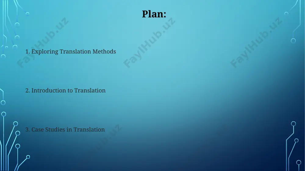 ing translation and excluding others. this limits project size and avoids scope creep, potentially saving 15-20% on costs. introduction structuring your introduction with a clear thesis statement—a concise summary of your main argument—followed by a brief overview of the presentation's key points (2-3) is crucial for audience comprehension. a strong introduction often incorporates a compelling statistic or anecdote, grabbing attention and providing context. consider using a visual aid, such as an image or a short video, to enhance engagement during these initial 15-20 seconds. pre-translation preparations establish a clear glossary of terms and a style guide (e.g., formal vs. informal) before starting the translation process to maintain consistency across the entire project and avoid inconsistencies. thoroughly analyze the source text, identifying key terminology (e.g., 5-10 technical terms), cultural nuances, and the intended audience to ensure accurate and culturally appropriate translation. post-translation review a successful post-translation review process should aim to …