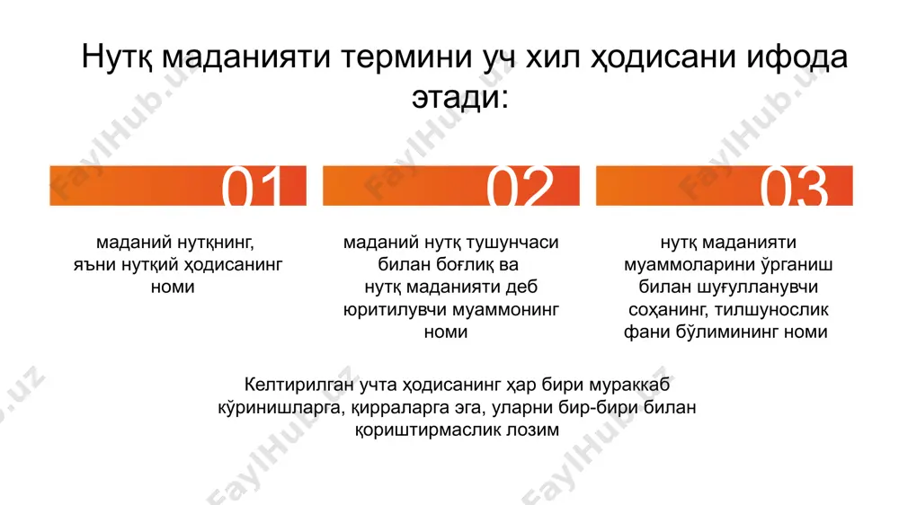 хусусиятлари жиҳатидан диалогнинг ўзидир. фақат унда суҳбатдошларнинг сони кўпроқ бўлади тозалиги (софлиги) нутқнинг коммуникатив сифатлари мақсадга мувофиқлиги аниқлиги мантиқийлиги тўғрилиги таъсирчанлиги нутқ услублари 4 публицистик услуб 3 илмий услуб 2 бадиий услуб 1 сўзлашув услуби 5 расмий услуб 3 5 4 1 2 адабиётлар: розенталь д.э. справочник по правописанию и стилистике. http://www.rosental-book.ru/ язык делового общения http://doc-style.ru/do/ image7.png image8.jpg image9.jpg image10.jpeg image11.png image12.png business people solutions process management flowchart /docprops/thumbnail.jpeg