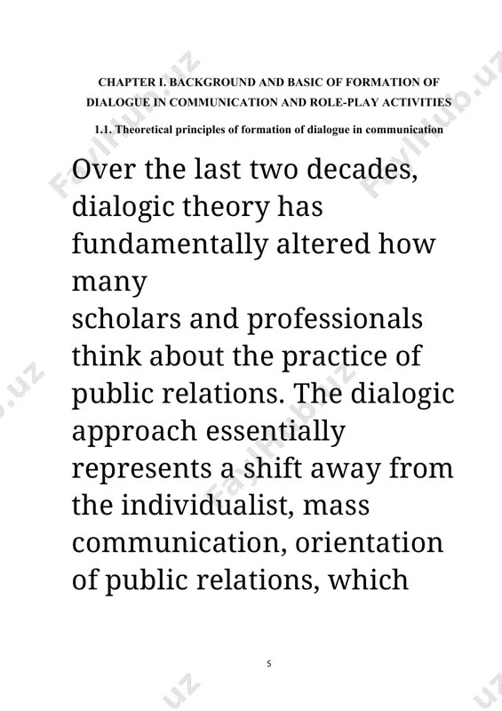 rs contend, a la systems theory and non-durativity, that in kent and taylor's well-known but somewhat cryptic statement, “dialogue is product rather than process,” for instance: “the sum of the whole is greater than the sum of its parts, and a communicative system cannot be reduced to its constitutive parts.” the use of dialogue is not normative. although partnerships are organic and must be created via successful interpersonal communication, real relationships ultimately come down to trust and patience.2 much of the old public relations theory sees the public as a means to an end. as long and hazleton argue, “practitioners communicate specifically to assist organizations in exchanging information, identifying and resolving problems, resolving disputes, and managing behavior management”. such an approach views the public as a strategic resource cultivated for information gathering, prediction, and control. early theories of public relations, such as bidirectional asymmetry and bidirectional symmetry, are consistent with …