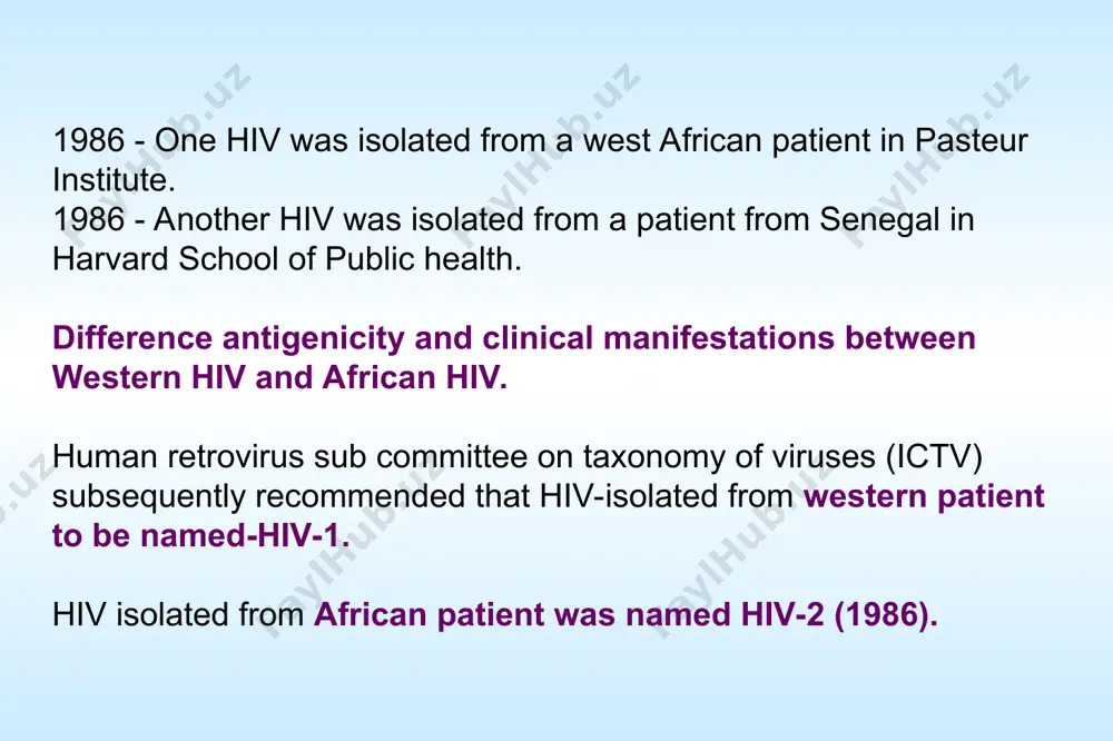 wever, its sensitivity is lower than screening elisas. line immunoassays incorporate various hiv antigens on nitrocellulose strips. the interpretation of results is similar to western blot it is more sensitive and specific. 3. antibody detection. demonstration of antibodies is the simplest and most widely employed technique for the diagnosis of hiv infection. elisa for hiv antibody microplate elisa for hiv antibody: coloured wells indicate reactivity western blot for hiv antibody there are different criteria for the interpretation of hiv western blot results e.g. cdc, who, american red cross. the most important antibodies are those against the envelope glycoproteins gp120, gp160, and gp41 p24 antibody is usually present but may be absent in the later stages of hiv infection test-system for aids diagnosis immunoprophylaxis types of hiv vaccines 1. attenuated vaccines are made from genetically engineered strains lacking some crucial genes, so that the resulting virus causes a harmless infection. this …