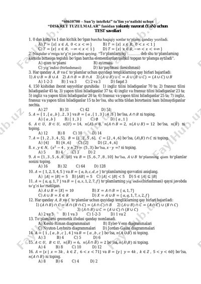"sun‟iy intellekt" — PDF