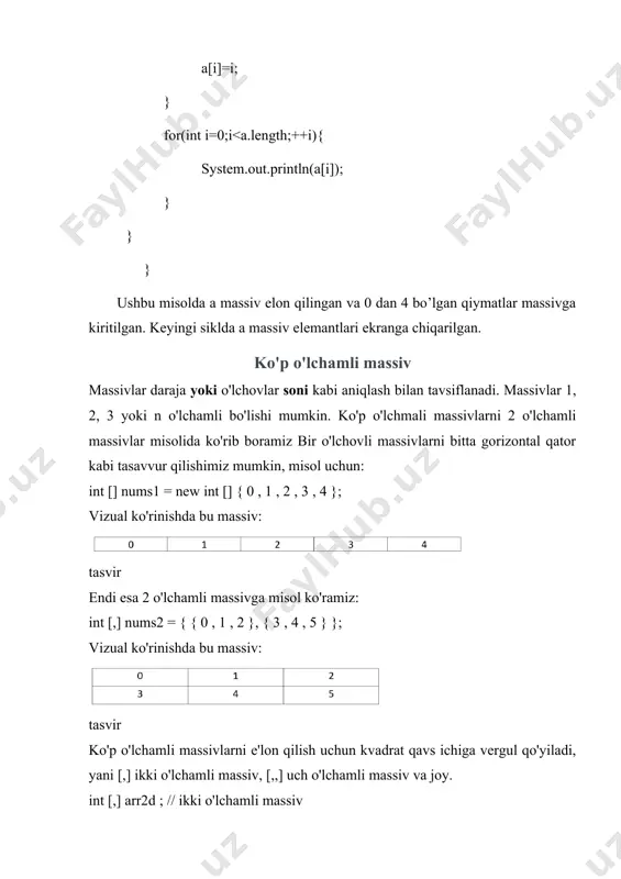 ko'p o'lchamli massivlar - Page 4