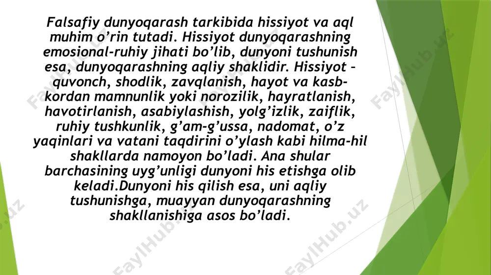 falsafiy dunyoqarashning oʻz-oʻzini anglashdagi roli - Page 5