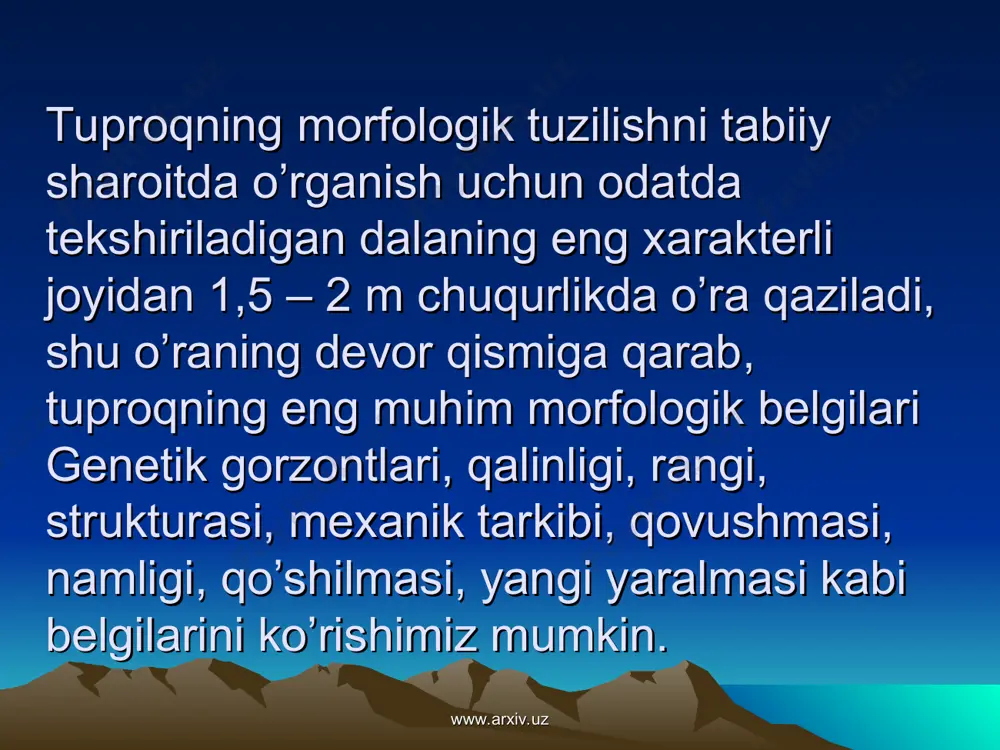 tuproqning morfologik belgilari - Page 5