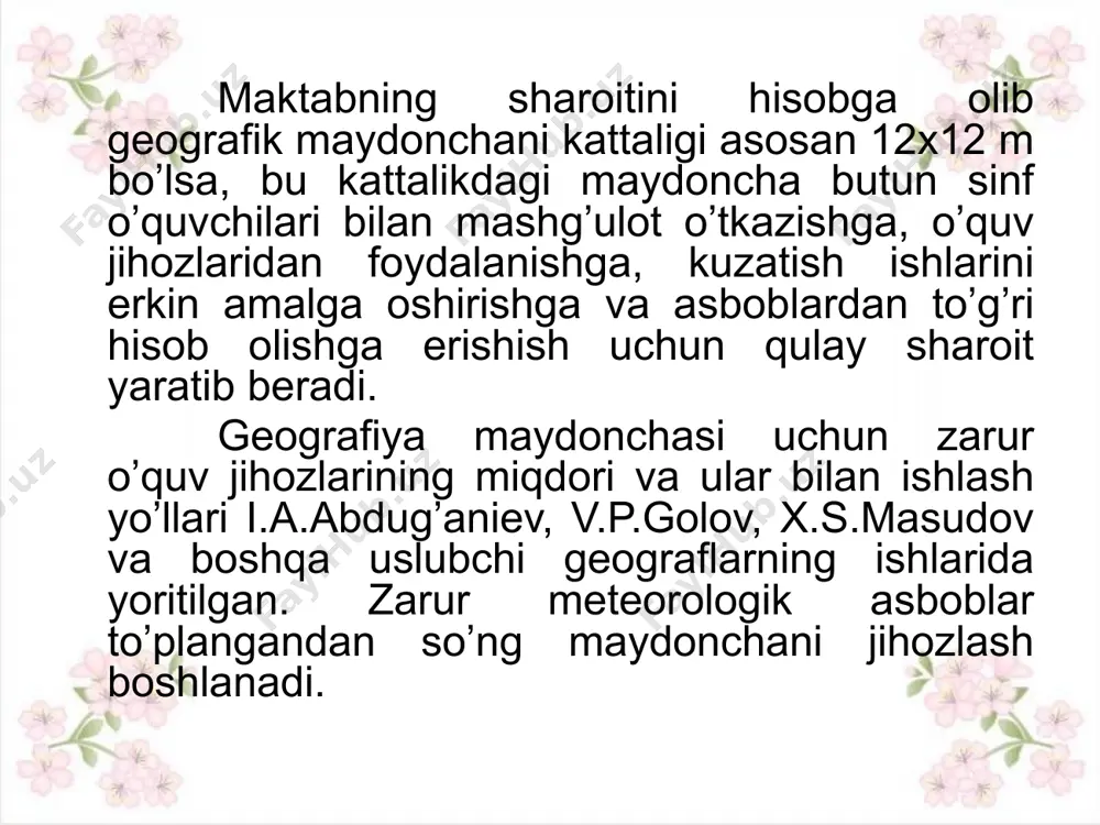 lchash uchun qo'llaniladigan ikkita vertikal o'rnatilgan simobli termometrlardan iborat. bular simobli bo'lib, uzunligi 39-43 sm, simob solingan idishchaning diametri 9-12 mm bo'ladi. shkalasi 0° dan yuqorida 50° gacha, 0° dan pasti esa -35° gacha har 0,2° aniqlikda ko'rsatadigan bo'linmadan iborat. termometrlarning birini simobli idishi toza batis bilan o'rab qo'yiladi va shu qismi toza suvli stakanga tushirib qo'yiladi. quruq termometr ko'rsatkichidan havoning harorati, quruq va namlangan termometrlarning ko'rsatishlaridan psixrometrik jadval yordamida havoning namligi tavsifnomasi (to'yingan suv bug'larining elastikligi, namlik yetishmasligi, nisbiy namlik, shudring nuqtasi) aniqlanadi. maksimal termometr simobli bo'lib, havoning eng yuqori haroratini o'lchash uchun ishlatiladi. uzunligi 350 mm, shkalasining har bir bo'limi 0,5° ga teng bo'lib, havo haroratining 71° dan 31° gacha o'zgarishini ko'rsatadi. undan hisob olib bo'lingandan so'ng termometrni qo'lga olib, 2-3 marta silkitib, yana gorizantal holatda o'z joyiga qo'yiladi. minimal termometr biror vaqt ichida eng past haroratni o'lchash uchun qo'llaniladi. bu termometr spirtli bo'lib, kapilyar naycha ichida qora …