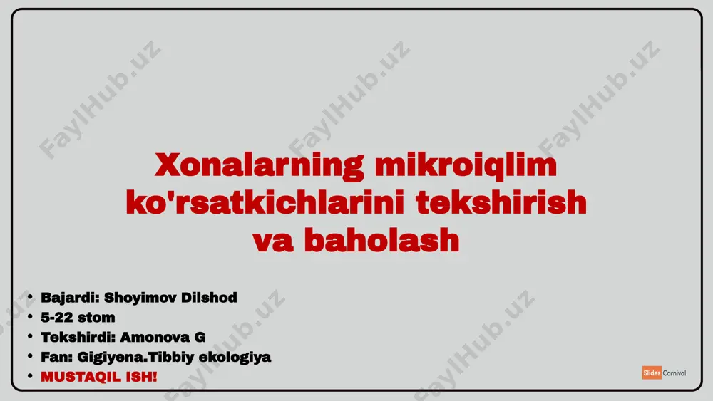 il qilish usullari bir necha yo'nalishlarga bo'linadi. eng asosiy usul statistik tahlildir, bu orqali ma'lumotlar yig'iladi va o'rganiladi. tahlil natijalarini o'qish jarayonida, birinchi navbatda, ko'rsatkichlarning o'zgarishi va bir-biriga ta'siri kuzatilishi zarur. tahlil qilingan ko'rsatkichlar asosida, muayyan xulosalar chiqarish va kelajakdagi o'zgarishlarni prognoz qilish mumkin. misol uchun, harorat va namlik o'zgarishlari o'rtasidagi bog'liqlikni aniqlash orqali, mikroiqlimning qanday o'zgarishini tushunish mumkin. photo by getty images on unsplash mikroiqlim ko'rsatkichlarining ahamiyati inson salomatligiga ta'siri mikroiqlim ko'rsatkichlari inson salomatligi va farovonligiga ta'sir ko'rsatadi. harorat va namlik, odamlarning ruhiy va jismoniy holatiga bevosita ta'sir qiladi. misollar yuqori namlik nafas olish muammolarini keltirib chiqarishi mumkin, bu esa astma va allergiyaga chalinganlar uchun xavfli. sovuq havoda uzoq vaqt qolish immun tizimini zaiflashtiradi. statistik ma'lumotlar o'zbekistonda o'tkazilgan tadqiqotlar shuni ko'rsatadiki, 30% aholi iqlim sharoitlariga bog'liq kasalliklardan aziyat chekadi. natijalar mikroiqlim ko'rsatkichlarini monitoring qilish, aholi salomatligini saqlash va yaxshilash uchun zarurdir. bu, sog'lom hayot tarzini ta'minlashda muhim ahamiyatga ega. …