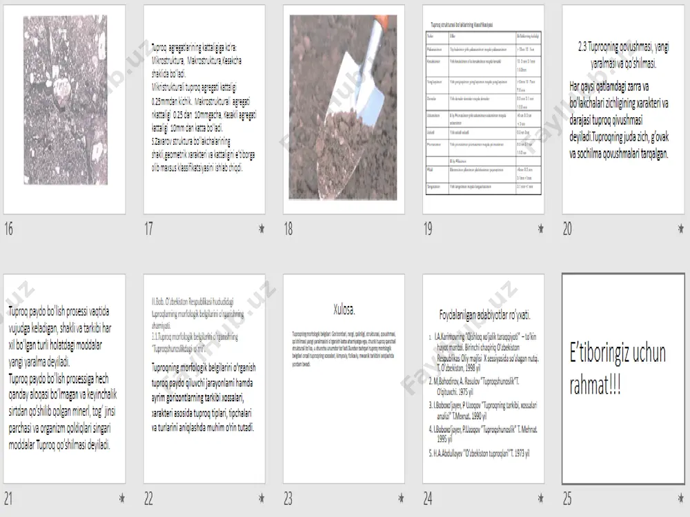 tuproqning morfologik belgilari - Page 4