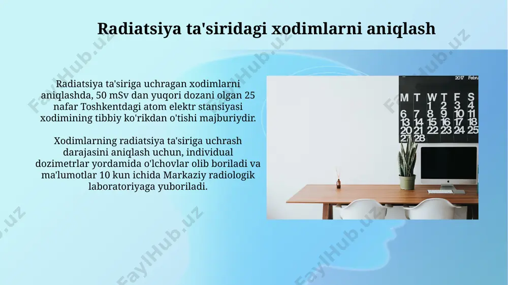 radiatsiyadan zararlangan ishchi xodimlarning ish davomiyligini aniqlash - Page 4