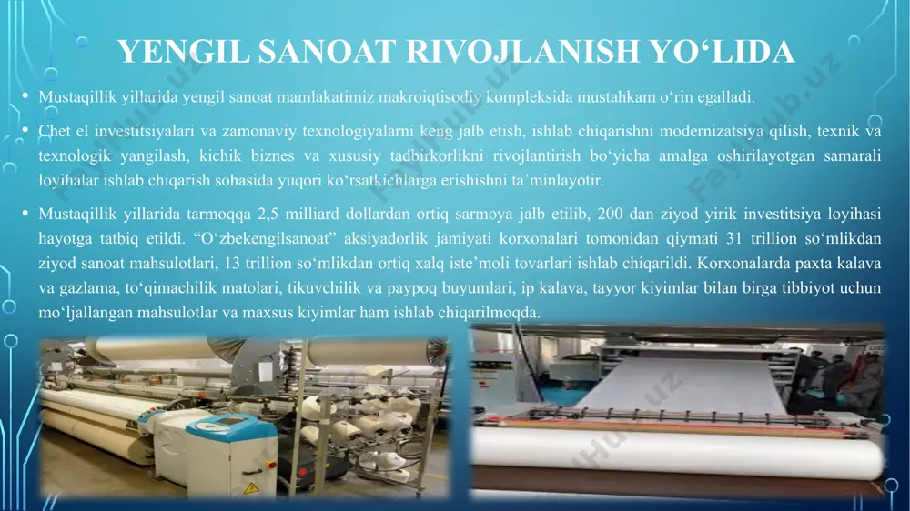 gazlama va yengil sanoat mahsulotlari - Page 5