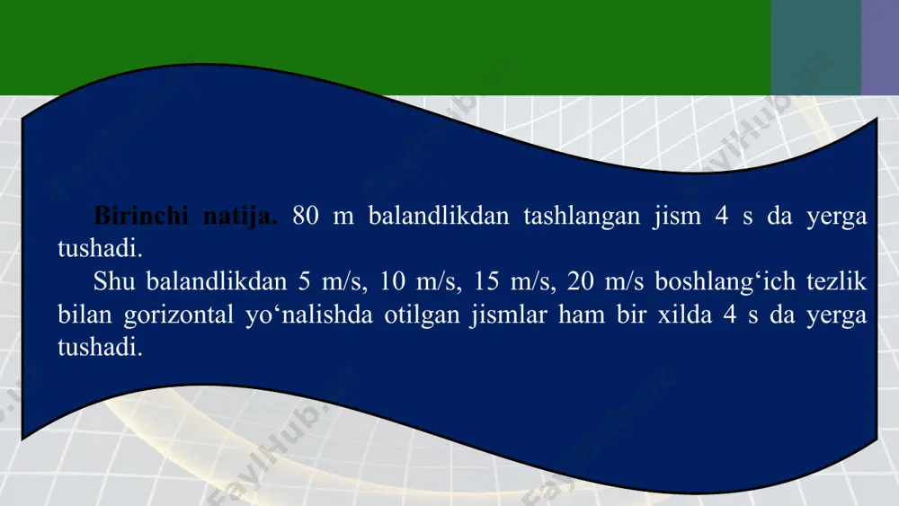 yerning tortish kuchi ta’sirida jismlarning harakati 7-sinf - Page 5