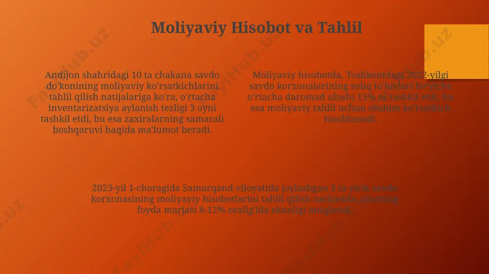 savdo korxonalarida soliqlar hisobi va moliyaviy hisobot - Page 4