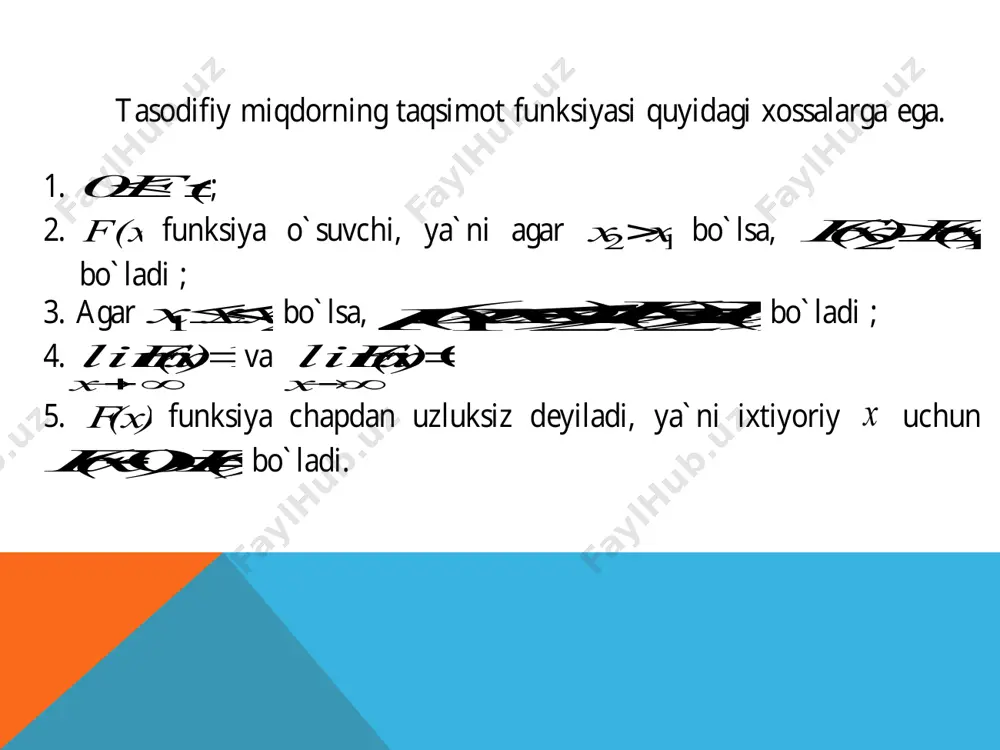 uzluksiz tasodifiy miqdor va taqsimot funksiyalari - Page 4