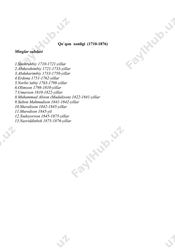 o‘zbek xonliklarini boshqargan sulolalar va hukmdorlar - Page 4