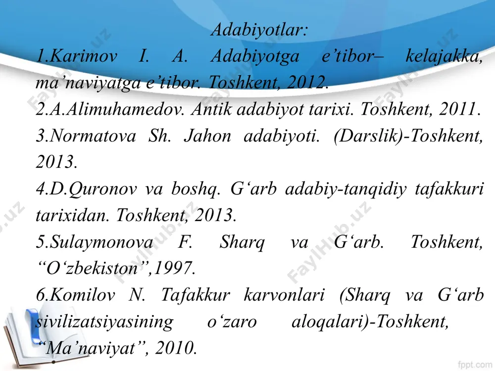 xataridan qochish, ham haj farizasini ado etish niyatida balxni tark etadilar. 1230-yildan bu oila kuniyada qo‘nim topadi. yosh jaloliddin shom, halab, damashq, qaysariya va boshqa yirik ilm markazlarida 7 yil ta’lim oladi, o‘z davrining yetuk donishmandi bo‘lib etishadi. taniqli rumiyshunos zarrinkub ta’biri bilan aytganda, "mavlononing 68 yillik ajoyib umri boshdan oyoq bir she’r, go‘zal, betakror, tug‘yonli ash’or jarayoni, sadosi va bongi bilan yo‘g‘rilib o‘tdi". mavlono rumiy o‘zidan keyingi avlodlarga 5 muhim va qimmatbaho asar qoldirdi: 1. "devoni kabir", "devoni shamsi tabriziy", "devoni shamsul haqoyiq" degan nomlar bilan mashhur devon. devon g‘azal va ruboiylardan iborat. 2. "masnaviyi ma’naviy"- 25700 baytdan iborat bebaho tasavvufiy-ishqiy asar. so‘nggi yillarda taniqli o‘zbek shoiri jamol kamol tomonidan 2-3- jildlari, shoir asqar mahkam tomonidan 4-jildi o‘zbek tilida nashr etildi. 3. "fiyhi ma fiyhi" ("ichingdagi ichingdadir") - mavlononing suhbatlaridan iborat falsafiy kitob. 1998 yilda toshkentda o‘zbek tilida nashr etildi. 3. "fiyhi ma fiyhi" ("ichingdagi ichingdadir") - mavlononing suhbatlaridan …