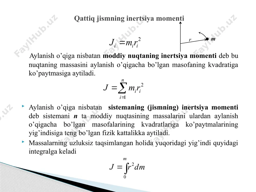 1 8 8 3 ml l l l m dx l m x dm r j m l l = ú û ù ê ë é + = = = ò ò - rldr r ld lds dv p p 2 ) ( 2 = = = ldr r dv dm r p r 2 = = , 2 1 2 4 0 3 2 ò ò = = = m r z lr dr r l dm r j pr pr , 2 l r v p = l r m v m 2 p r = = 2 4 2 4 2 1 2 1 2 1 mr lr l r m lr j z = = = p p pr z j 2 0 md j j z + = 2 0 12 1 ml j = 2 2 2 2 0 3 1 2 12 1 …