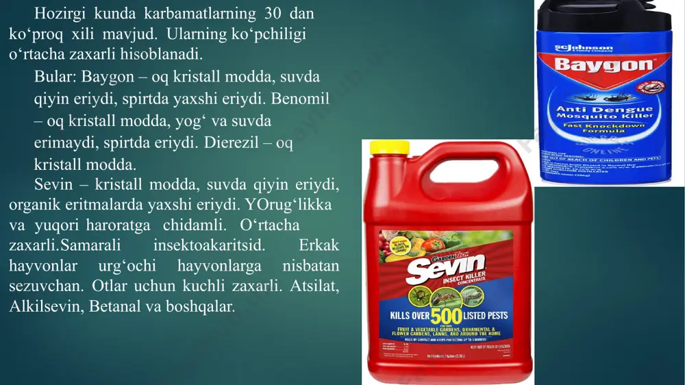 bamat ionining karbonat va bikarbonat anionlari bilan asta -sekin muvozanatga kirishini kuzatishimiz mumkin. masalan, kaltsiy karbamat bu muvozanat holati tufayli suvda eriydi, lekin kaltsiy karbonat suvda erimaydi. karbamat anionining umumiy formulasi h2ncoo-dir. karbamat anionida ikkita kislorod atomi mavjud. kislorod atomlarining ikkalasini ham, ulardan birini ham oltingugurt atomlari bilan almashtirish mumkin. ushbu almashtirishlardan olingan mahsulotlar karbamatning analoglari deb ataladi. kislorod atomlari oltingugurt atomlari bilan almashtirilganda, mahsulot tiokarbamatlar deb ataladi. agar ikkala kislorod atomining o‘rnini oltingugurt atomlari egallasa, bu mahsulot ditiokarbamatdir. qishloq xo‘jaligida o‘g‘it sifatida ammiakli karbamatning ahamiyati katta. bu ammiak tuzi va biz uni ammiakni karbonat angidrid bilan qo‘shish orqali ishlab chiqarishimiz mumkin. biroq, biz tabiiy ravishda paydo bo‘lgan karbamatlarni ham topa olamiz. masalan, gemoglobindagi valin qoldiqlarining n-terminalli amino guruhlari karbamatlar sifatida chiqadi patologik o‘zgarishlar. ular umumiy tiqilishi va qon ketishi, og‘ir rigor mortis, gastroenterit, ko‘plab organlarda distrofik o‘zgarishlar bilan tavsiflanadi. o‘pkada odatda shish paydo bo‘ladi, qon quyiladi. patohistologik o‘zgarishlar gemodinamik …