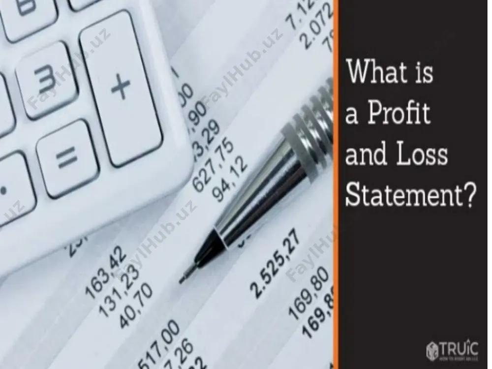profit and loss (p&l) statement - Page 3