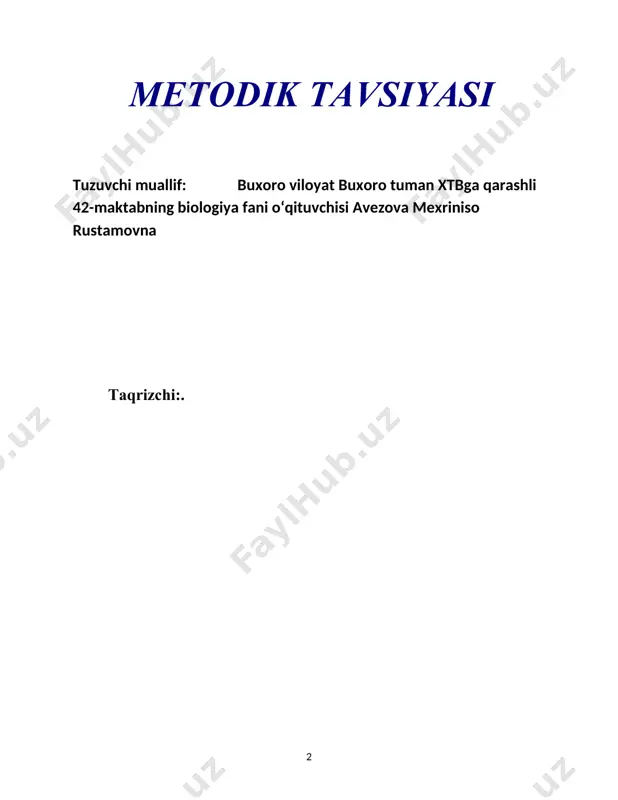 an kasalliklar, viruslar, qon guruhlari, umuman olganda organizmning ichki muhiti haqida so'z boradi. ushbu mavzuni o'qitishda interaktiv metodlardan foydalanish va ularning afzaliklari ham keltirilgan bo'lib, ushbu ma'lumotlar biologiya fani o'qituvchilari uchun kerakli manba bo’lib ularga ushbu mavzuni o'qitishda yordam beradi. qon haqida fikr yuritishdan oldin organizmning ichki muhiti haqida tushunchaga ega bo'lish zarur. chunki qon organizm ichki muhitining bir qismi hisoblanadi. organizmning ichki muhitiga hujayra ichidagi va hujayra tashqarisidagi suyuqlik kiradi. hujayra tashqarisidagi suyuqlik o'z navbatida hujayralararo va tomirlar ichidagi (qon va limfa) suyuqliklarga bo'linadi. odam tanasi massasining o'rtacha 60% ini suv tashkil qiladi. shundan 35%i hujayra ichidagi va 25%i hujayra tashqarisidagi suyuqlikdir. qon hujayra tashqarisidagi suyuqlikning tarkibiy qismi bo'lib, uning miqdori tana massasining o'rtacha 7% ini tashkil qiladi. shundan qon plazmasi tana massasining 4,5-5% ini tashkil etadi. organizm qancha yosh bo'lsa, tana massasining ko'proq qismini - 65-70% ini suyuqlik tashkil qiladi. bu yosh organizmda moddalar almashinuvi jarayoni keksalardagiga nisbatan …