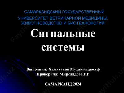 сигнальные системы — PPT