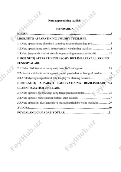 nutq apparatining tuzilishi — DOCX