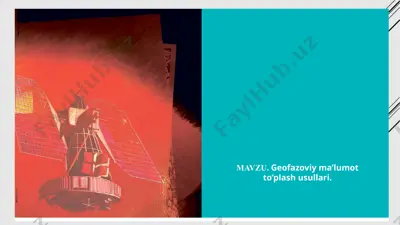 geofazoviy ma'lumot to’plash usullari — PPTX