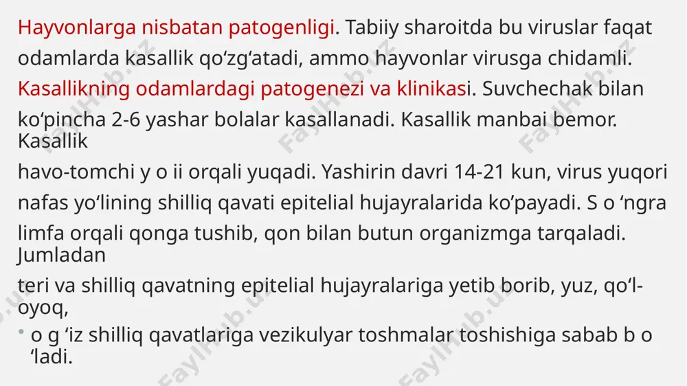 suvchechak va oʻrab oluvchi temiratki viruslari - Page 5