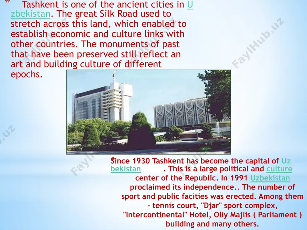 tashkent - capital of uzbekistan - Page 5