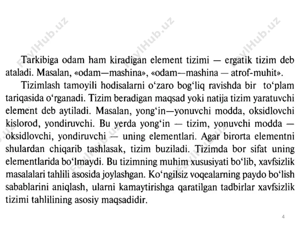 hayot faoliyati xavfsizligi fanidan ma’ruza kursi - Page 4