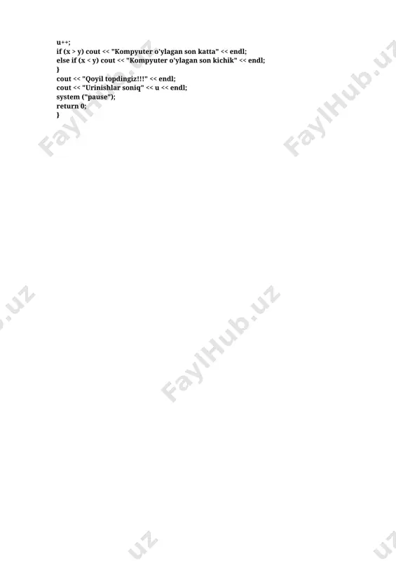 tsiklik. parametrli tsiklik, shartli tsiklik. - Page 4