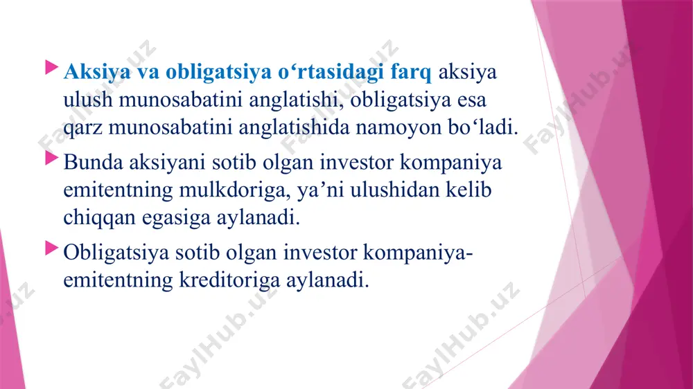 obligatsiyalar – moliya bozorining muhim instrumenti sifatida - Page 5