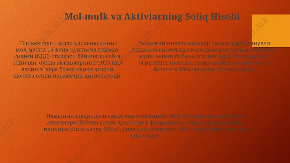 savdo korxonalarida soliqlar hisobi va moliyaviy hisobot - Page 5
