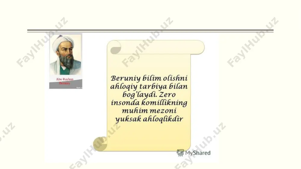 takrorlashni ustun qo‘yadi, shu bilan birga, bilim berishxilma-xil yoki bilan, eng muhimi, o‘quvchi talabani toliqtirmasdan,charchatmasdan turli vositalar bilan o‘quvchi xotirasini kuchaytirish, tafakkuriniboyitish va bilishni chuqurlata borish orqali amalga oshirilishi zarurligini uqtiradi.u haqiqiy maqsadga erishish uchun yo’lini to‘sib turgan hamma noaniqliklar va image1.png image2.jpeg image3.jpeg image4.png image5.png image6.jpeg image7.jpg image8.jpg image9.jpeg image10.png /docprops/thumbnail.jpeg