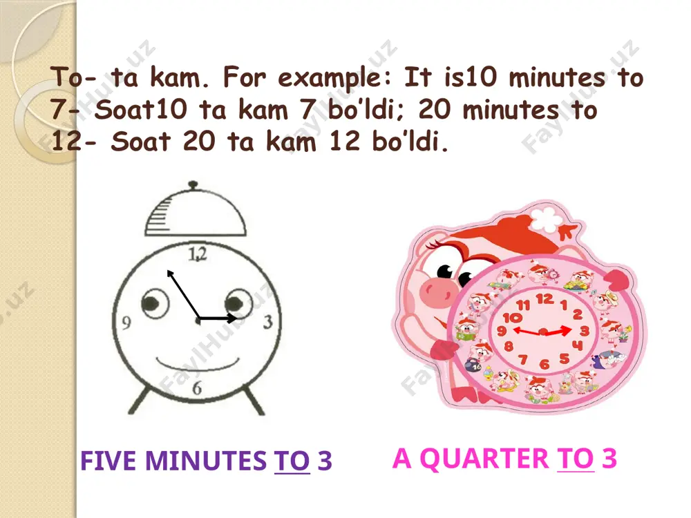 time telling exercise - Page 4