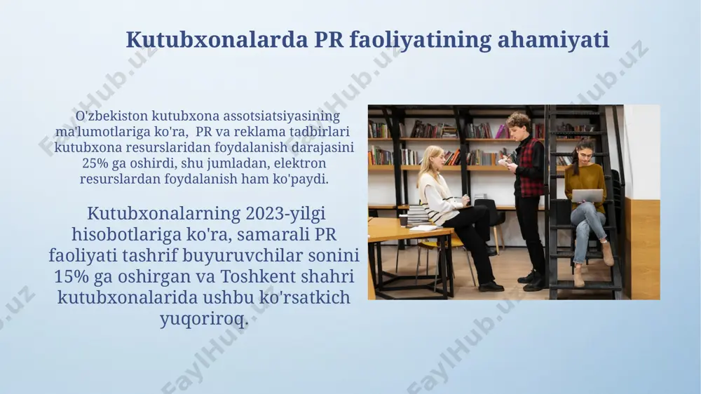 kutubxonalarda pr va reklama faoliyati - Page 5