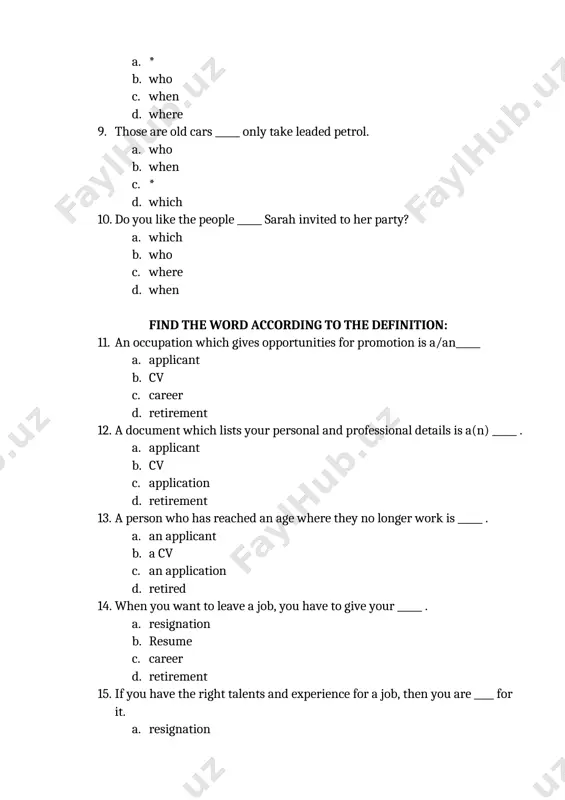 re d. weren’t 30. i’m small. if only i _____ taller. a. were b. wasn’t c. am d. have fill in the gaps with the appropriate modal verbs: 31. i’ll_____ go now. a) should b) must c) have to d) ought to 32. you _____ get the 8.45 train. it doesn’t stop at yorkshire. a) had better b) mustn’t c) should d) don’t have to 33. you _____ go near that dog! it’s very dangerous. a) may not b) don’t have to c) mustn’t d) needn’t 34. we _____ play football today because it is raining. a) couldn’t b) can’t c) aren’t d) didn’t 35. when i was a child i_____ drink a lot of milk. a) should b) may c) used to d) need 36. a: i’ve got toothache. b: you’d _____ go to the dentist. a) better b) should c) used to d) must 37. betty has a …