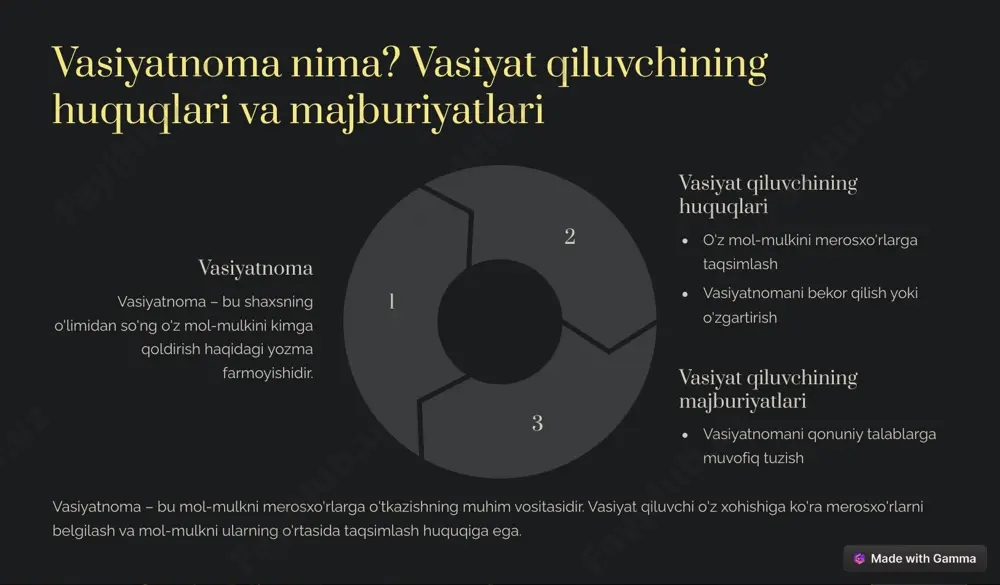 dalolatnoma va vasiyatnoma: asosiy tushunchalar - Page 5