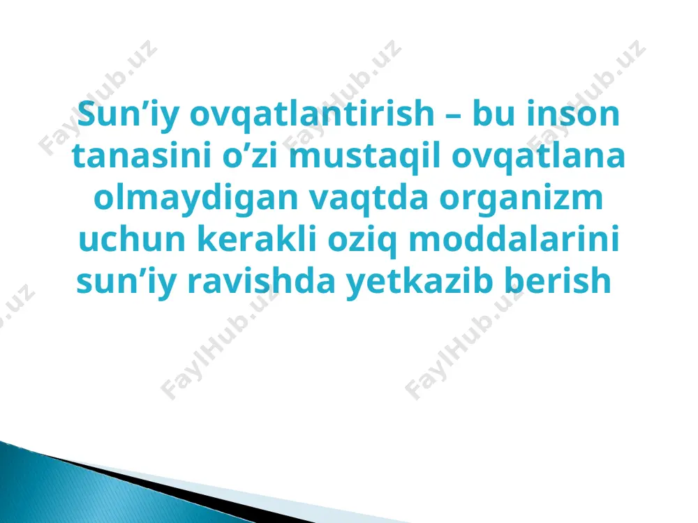 bemorlarni sun’iy ovqatlantirish - Page 5