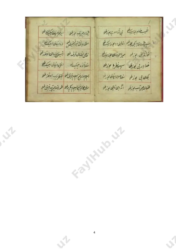 azifalariga ko‘ra to‘rt guruhga bo‘linadi: l. tashkiliy hujjatlar (guvohnoma,yo‘riqnoma, nizom, shartnoma va boshqalar) 2. farmoyish hujjatlari (buyruq, ko‘rsatma, farmoyish) 3. ma’lumot-axborot hujjatlari (ariza, bayonnoma, dalolatnoma, ishonchnoma, tavsifnoma, tarjimayi hol, tilxat, tushuntirish xati, e’lon va boshqalar) 4. xizmat yozishmalari (taklifnoma, telegramma, xatlar). · hujjatlar mazmun bayonining shakliga ko‘ra uch turli bo‘ladi : 1. xususiy hujjatlar 2. namunaviy hujjatlar 3. qolipli hujjatlar. xususiy hujjatlarga fuqarolardan kelib tushgan ariza va shikoyatlar, ularning asosida olib boriladigan xizmat yozishmalari misol bo‘ladi. ular aksariyat hollarda ayni bir vaziyat va holatni izohlab, tushuntirib berish maqsadida yoziladi. namunaviy hujjatlar sirasiga ish yuritish sohasiga oid hujjatlarning aksariyati, ya’ni har bir tashkilot va uning bo‘linmalari uchun zaruriy bo‘lgan bildirgi, xizmat ma’lumotnomasi, tavsifnoma, majlis bayoni kabi belgilangan tartibda tuziladigan hujjatlar kiradi. qolipli hujjatlarning ko‘plab turlari mavjud, ular soha faoliyatini osonlashtiradi, vaqt va moddiy resurslarni tejashga imkon beradi, ish jarayonida qulaylikni oshiradi. rekvizit deb hujjatni rasmiylashtirishning majburiy elementiga aytiladi. rekvizitlar hujjatda qat’iy …