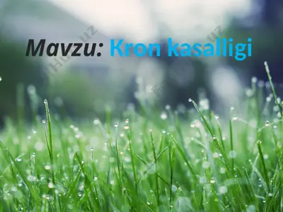 кrоn kasalligi — PPTX