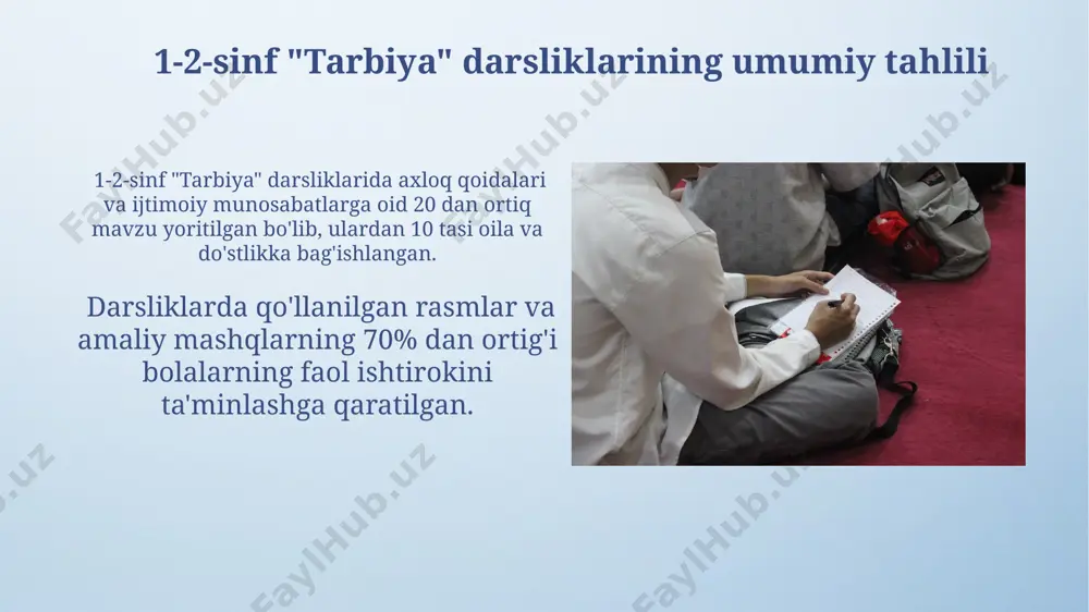 1-2-sinf "tarbiya" darsliklarini o'rganish - Page 4