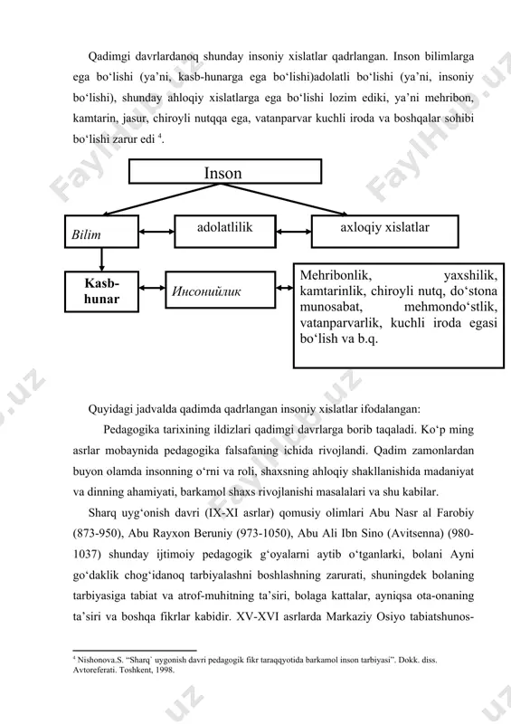 a.shokuriy, m.qori abdurashidov, x.x.niyoziy, v.f.lubensova, n.p.arxangelskiy, a.sharafuddinov kabi pedagoglarning faoliyati muhim ahamiyatga molik. ular avvalo,ijtimoiy izdan chiqib ketayotgan bolalarga yordam ko‘rsatish, ya’ni bu allomalar aynan ijtimoiy pedagoglar bo‘lib, ular tashkil etgan maktablar, shuningdek, boshqa pedagoglar tajribalariga tayanganlar (almoiy nomidagi, n.g.chernishevskiy nomidagi bolalar tajriba maktablari va boshka muassasalar ijtimoiy pedagogikaning amaliy manbai bo‘lib hisoblanadilar). biroq o‘zbekistonda ijtimoiy pedagogikaning rivoji amalga oshmadi. bunda avvalo, yangi ittifoq sovet pedagogikasi va o‘sha davr pedagogikasi o‘rtasida ajralish yuzaga keldi. uzoq yillar mobaynida o‘zbek ma’rifatparvarlari-pedagoglari tomonidan to‘plangan barcha bilimlar inkor etilgandi. pedagogikada shunday shior keng tarqalgandi: “olam zo‘ravonlikdir, biz uni ildizi bilan quporamiz”. marksist pedagoglar tomonidan, shu vaqtgacha bo‘lgan barcha pedagogika sohasidagi oktabr to‘ntarishigacha bo‘lgan asarlarni unutish talab etildi. 30-yillar oxirida sotsializm g‘alaba qilganligi e’lon qilindi. shu vaqtdan e’tiboran ijtimoy muammolar haqida sukut saqlash sharti mustahkamlandi. bu muammolar alohida, yengil hal etiladigan, “eskilik sarqiti” deb baholandi. bu esa o‘z o‘rnida ijtimoiy pedagogikaning fan sifatida rivojlanishiga yo‘l …