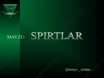 spirtlar — PPT