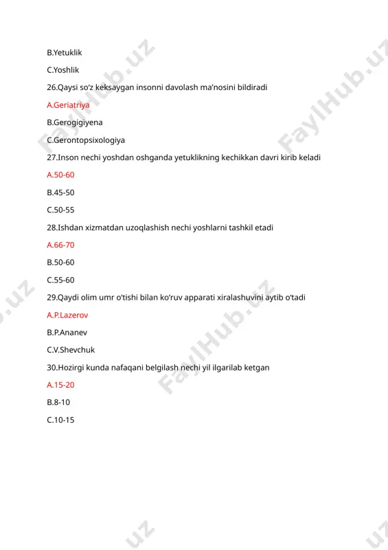 yoshlik davrining psixologik xususiyatlari testi - Page 5