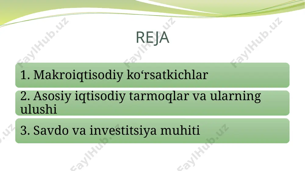 bu esa eksport va import operatsiyalarining barqarorligini ta’minlaydi. xorijiy investitsiyalar: qat’iy iqtisodiy islohotlar va investorlar uchun qulay muhit, shuningdek, eu bozoriga bevosita kirish imkoniyati xorijiy sarmoyalarni jalb qilishda muhim rol o‘ynaydi. bolgariya iqtisodiyoti bir nechta sohalarga bo‘linadi, ularning har biri mamlakatning umumiy yaimiga va savdo, investitsiya hamda barqaror rivojlanishiga o‘z hissasini qo‘shadi. sanoatning roli: bolgariyaning sanoat sektori yaimning taxminan 25–30% ni tashkil etadi. ushbu sektor ichida mashinasozlik, kimyo sanoati, metallurgiya, elektronika va oziq-ovqat qayta ishlash tarmoqlari asosiy o‘rinni egallaydi. sanoat ishlab chiqarishi nafaqat ichki bozorni qondirish, balki eksport daromadlarini oshirishga ham xizmat qiladi. innovatsion texnologiyalar va modernizatsiya: so‘nggi yillarda sanoat sohasida modernizatsiya jarayonlari, xorijiy investitsiyalar va innovatsion texnologiyalar qo‘llanilishi orqali ishlab chiqarish samaradorligi oshirildi. qishloq xo‘jaligi mahsulot turlari va eksport salohiyati: qishloq xo‘jaligi bolgariyaning yaimining taxminan 8–10% ni tashkil etadi. mamlakatda asosan donli ekinlar, meva va sabzavotlar, shuningdek, vino, sigir go‘shti va boshqa qishloq xo‘jaligi mahsulotlari yetishtiriladi. ushbu mahsulotlar nafaqat …